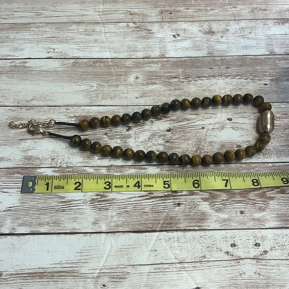 Brown Tiger Eye Beads 18” Necklace
